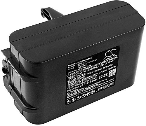 Cameron Sino Batterie de rechange pour Dyson Absolute, DC58, DC61, DC62, DC62 Animal, DC72, DC74 Animal, SV03, SV03 Animal Pro, SV04, SV05, SV09 5000 mAh 108 Wh