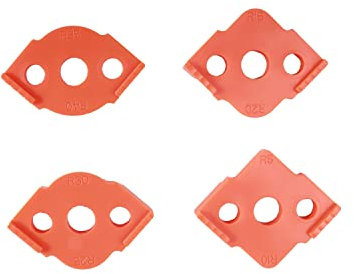 Giftprod Raggio Jig Router Modelli, Raggio Quick Jig Alta Durezza ABS + CNC Lavorazione del legno Angoli Tavola Rotonda Router Bit Trimmer Bordo R5 R10 R15 R20 R25 R30 R35 R40 (arancione)