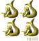 Powerful 4 Pcs Mermaid Drawer Knobs, Vintage Cabinet Knobs Drawer Handles with 8 Pcs Screw, for Dresser, Cabinet, Wardrobe, Cupboard, Bathroom, Office (1.6×2.4)