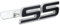1 x Kühlergrill SS Emblem 3D Metall Front Namensschild Badge Ersatz für Camaro (schwarz)