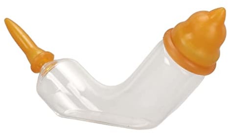 HEEPDD Katzen Stillflasche, Verstellbares Arc-Design, Babyflasche für Haustiere mit Ersatznippeln, für Katzen und Hunde