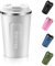 EALLEN Travel Mug with Leakproof Lid Reusable Insulated Coffee Cup for Hot & Cold Drinks/Tea Portable Stainless Steel Thermal Takeaway Travel Coffee Mug for Car/Outdoor/Picnic/Office/School (White)