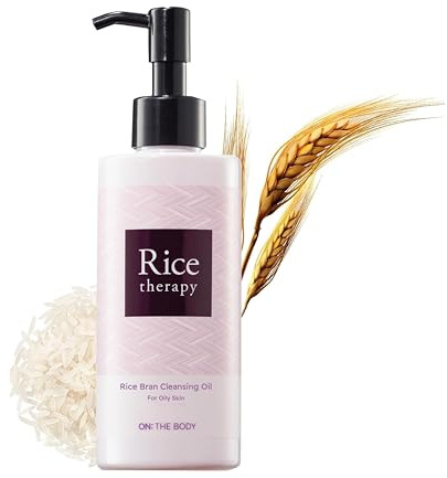 VEILMENT Rice Bran Cleansing Oil (6.8fl oz) - Korean Waterproof Makeup Remover, Deep Cleanser for Oily Skin. Gentle Formula, Residue-Free for Sensitive Skin