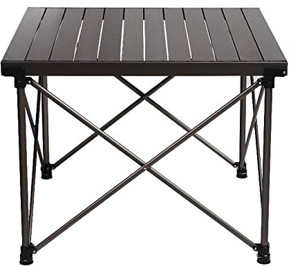 AVLUZ Leichter Outdoor-Campingtisch, tragbare Aluminium-Klapptische mit Teleskopbeinen, Camping-Küchentisch for Outdoor-Picknick-Strand-BBQ-Kochen (Color : A, Size : 70 * 65 * 50/70cm)
