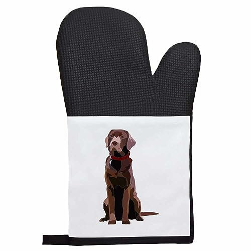 'Chocolate Labrador' Oven Glove/Mitt (OG00009833)