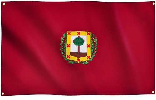 Runesol Vizcaya Flagge, 91x152cm, 4 Ösen, eine in jeder Ecke, Spanische Regionalflagge, Biscay, Bizkaia Fahne, Premium-Flaggen für drinnen und draußen, Banner, lebendige Farben