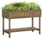 Outsunny Jardinera Cuadrada con estantes Dim. 110L x 46W x 76H cm 8 Compartimentos e Insertos de riego Madera de Abeto