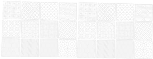 BESTonZON 24stücke Teiliges Geometrisches Schablonenset Für -malprojekte Wiederverwendbare Malvorlagen Für Und Möbel Acrylmalerei Und Wandmalerei-schablonen