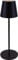 Majestic AGATA - Lampada da tavolo LED senza fili ricaricabile, Lunga durata, Dimmer Touch, Luce Calda-Naturale-Fredda, per interni ed esterni IP54, H37cm, Nero