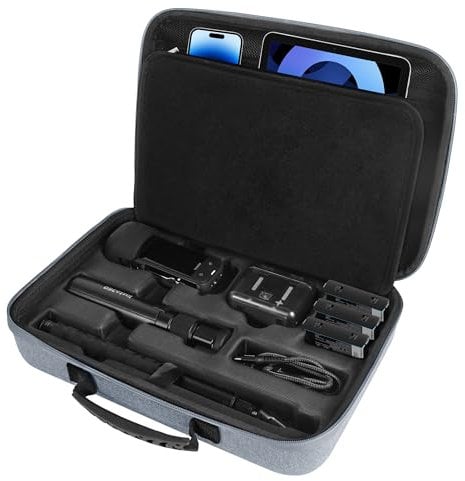 CYNOVA Tragetasche für Insta360 X5 / X4 Zubehör, Reise-Aufbewahrungstasche, Anti-Kollisions-Schutzhülle mit Schultergurt für Insta360 X5 /X4 Kamera schwarz