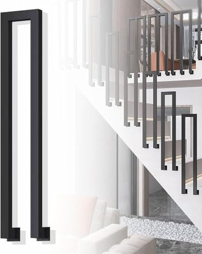 45 cm, Handläufe für Stufen, Handlauf und Innentreppengeländer-Set, Geländer für Innenstufen und Handläufe für Senioren für Deck-Handlauf, 90 cm