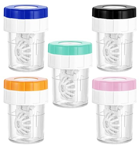 YKuzLx 5 Packs Contact Lens Washer Cleaner for Travel Home