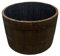 Fassl Baron - halbes Whiskyfass - Geölt - ohne Zubehör- D/H=65/40cm - 90 Liter, Holzfass halbiert aus massivem Eichenholz verwendbar als Pflanzkübel oder Miniteich