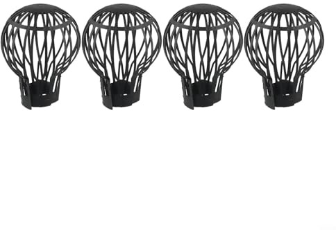 Regenrohr Dachrinnenverschluss mit Laubsieb, 4er Pack für effektiven Fallrohrschutz