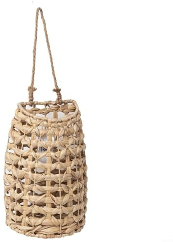 Aprilsunnyzone Natural Water Hyacinth Hanging Flower Basket For Creative Floral Arrangements At Home