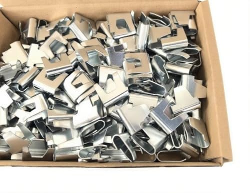 Large Wire Mesh Clips Galvanised for Cage & Aviary Making/Repair, 50 Pack