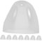 Didiseaon 8pcs Transparent Bottle Replacement Caps Airtight Seal Milk Bottle Lids for Travel Daily Feeding Dust Covers for Outdoor Use and Easy Cleaning