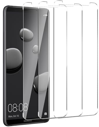 【3 Stück】Schutzfolie für HuaWei Mate 10 Pro, Displayschutzfolie, Panzerglas, Gehärtete Glas | 9H Härte, HD-Klarheit, kristallklar, Ohne Staub und Blasen, Ultrabeständig, Einfache Installation.