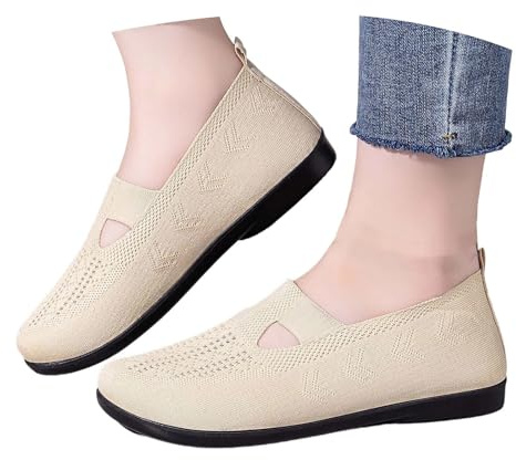 Ballerines Femme Petit Talon, Confortable Confort Chic Chaussures pour Mariage Compensées Chausson Ballerine Femme, Souples Pied Large Sexy Pantoufle Ete Mocassin