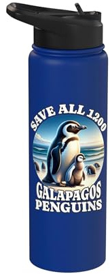 Galapagos Pinguin Save Galapagos Penguin Stainless Steel Insulated Water Bottle