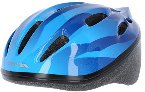 Trespass, Casco ciclismo Bambino Cranky, Blu (Blau - dunkelblau), 44-48 cm