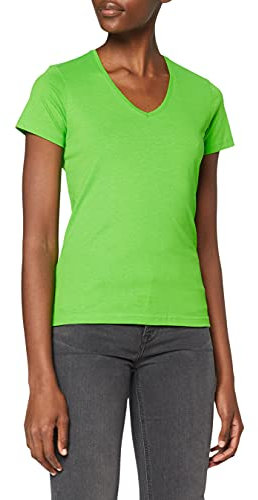 Stedman Apparel Women's Classic-T V-neck/ST2700 T-Shirt, Kiwi Green, Size 16 (Size:X-Large)