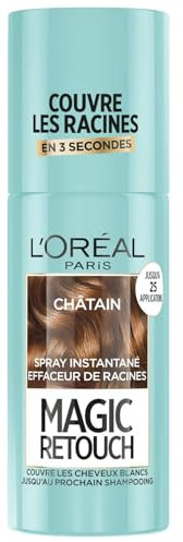 Spray Magic Retouch para retoque de raíz instantáneo, castaño, 75 ml, de L 'Oréal Paris