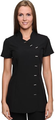Mirabella Health & Beauty Tunique esthéticienne pour Femme modèle Arete Noir , taille- 36/8 UK