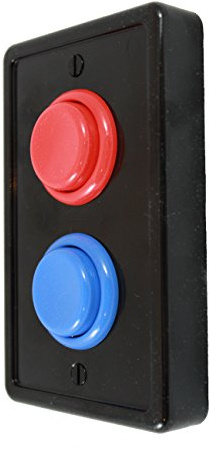 Cubierta para interruptor de luz estilo arcade, 1 placa de pared extraíble, para decoración de sala de juegos, dormitorio para niños, placa frontal de repuesto para interruptor tipo rocker de tamaño estándar.
