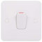 Schneider Electric Lisse White Moulded - Single High Current Light Switch, Double Pole, 50 A, GGBL4011S, White