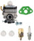 OxoxO carburatore con guarnizione primer Blub filtro carburante candela per Honda GX25 GX25 N GX25NT FG110 HHT25S sostituisce 16100-z0h-825 carb