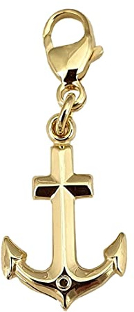 SJR Anhänger Charm Anker Schiff Gold 333 Einhänger Gelbgold Kinder