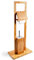 BAKAJI Juego de WC Portarollos y escobillero para el Cuarto de baño, Bambú, 82 x 36 x 21 cm Aprox, fácil de Limpiar e higiénico, Color Natural, Acero Inoxidable, plástico, Marrón, 82 x 21 x 36 cm