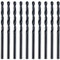 Box Of 10 x 2mm HSS Jobber Drill Bits - Black Roll Forged HSS-R for Carbon + Alloy Steel, Plastics & Wood. DIN338 (2mm x 49mm (5/64))