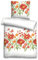 Castell Seersucker Bettwäsche Blumen 20702-176 Größe 135x200/80x80 cm Rot Terra