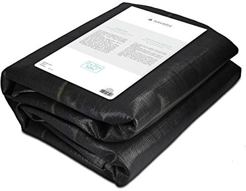 Navaris Toile Anti-Mauvaises Herbes Jardin - Bâche Géotextile 50 m² - Toile de Paillage Tissu 100g/m² Anti-UV - pour Jardinage Plantation Potager