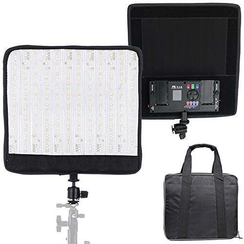 Fomito Falconeyes T12 Auf Kamera Faltbarer Roll-Flex RGB LED-Licht-Kit 2700K-9999K Montage an der Kamera-Fotografie-Beleuchtung