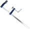 2X Large F Clamps 80mm x 600mm with Plastic Protective Jaw Covers Brick Laying Woodwork Quick Slide Bar Vice
