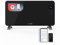 UNIVERSALBLUE Panel Calefactor con WIFI | Calefactor de Cristal Templado Bajo Consumo | Termostato Ajustable | Mando a Distancia | 1500W | Color Negro | 2 Potencias | Control táctil | Pantalla led