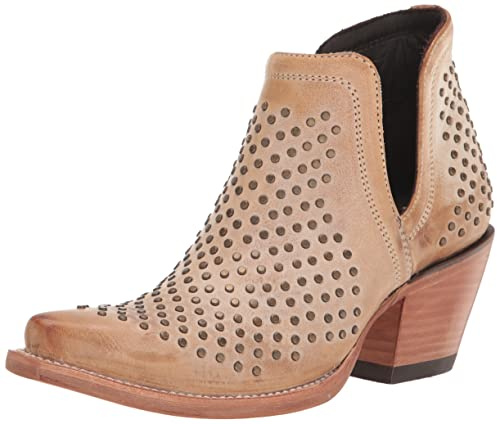 ARIAT BMVY9 Womens Dixon Studs Western Boot Old West Tan 8.5