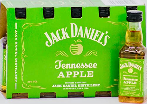 10 x Jack daniel's Tennessee Whiskey 5 cl vol miniature (Jack Daniel's Tennessee Apple)