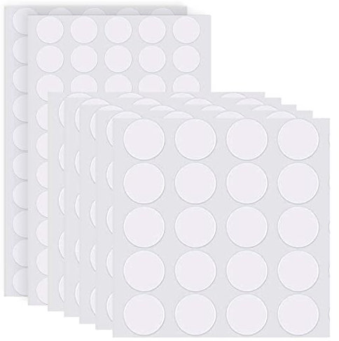 200 Pièces Mastic Transparent, Points Adhésifs Double Face Rond Amovible, Imperméable et Sans Trace pour Mur, Verre, Métal, Bois, Céramique, Plastique (20mm+30mm)