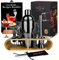 ZBPASL Ensemble de Shaker à Cocktail 16pcs, Ensemble de Cocktail Shaker (Black)
