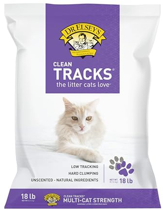 Dr. Elsey's Premium Clumping Cat Litter | Clean Tracks | Low Dust, Low Tracking, Hard Clumping, Superior Odor Control, Unscented & Natural Ingredients