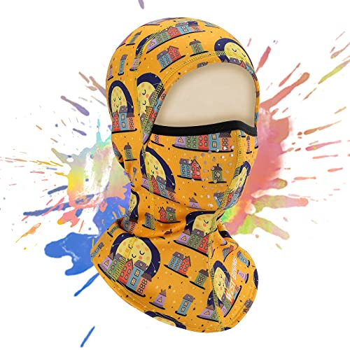 CHIMONA Kinder Sturmhaube Winter, Sturmmaske unter dem Helm, Niedliche Cartoon Skimaske mit Plus Rasing Samt, Balaclava Fahrradmütze für Verschiedene Outdoor-Aktivitäten, für Junge Mädchen 3-8 Jahre