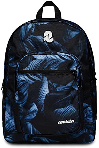 Invicta Zaino JELEK FANTASY, Blu - Doppio Scomparto - Tasca Porta Pc, Tasca Borraccia, Organizer Interno - Zaino Scuola Ragazzi, Tempo Libero - Eco Material