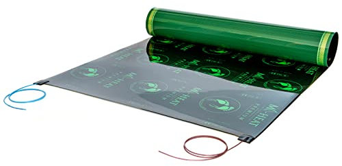 Mi-Heat Premium Heating Film 5.0 m 100 Watt/m² 80 cm Wide Assembled Electric Underfloor Heating for Vinyl Laminate Parquet Cork Carpet