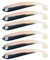 ZANDERKANT - Angelköder - Gummifische - Kauli - 2 Packungen je 3 Stück - Pinki - 12cm - Greifer 3/0 - schwimmend