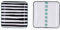 Bidasoa Zigzag Set 2 Bandejas Porcelana Surtidas 15x15cm Porcelana Apto Microondas Apilable