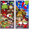 Grinch Fensterbilder Weihnachten, 9 Blatt Doppelseitige Grinch Deko Weihnachts Schneeflocken Aufkleber, PVC Cartoon Weihnachts Fensterdekorationen Home Schule Büro Partyzubehör, 20x30cm (B)
